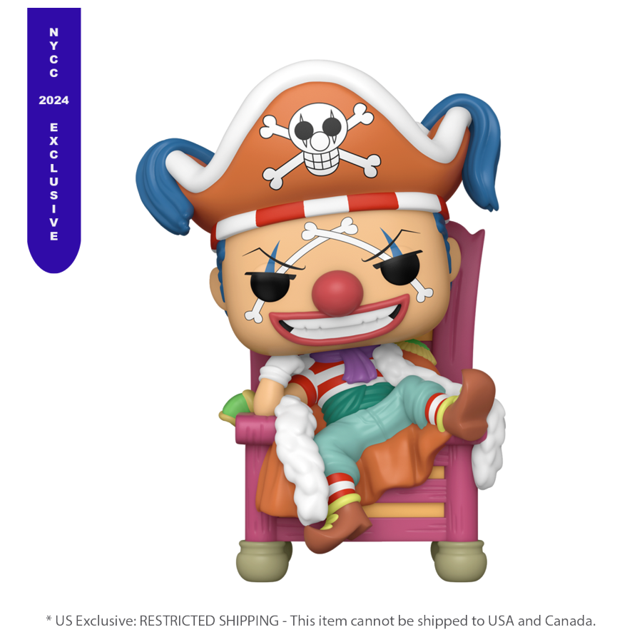 One Piece - Buggy the Clown (on Throne) NYCC 2024 Exclusive Pop! Deluxe [RS]