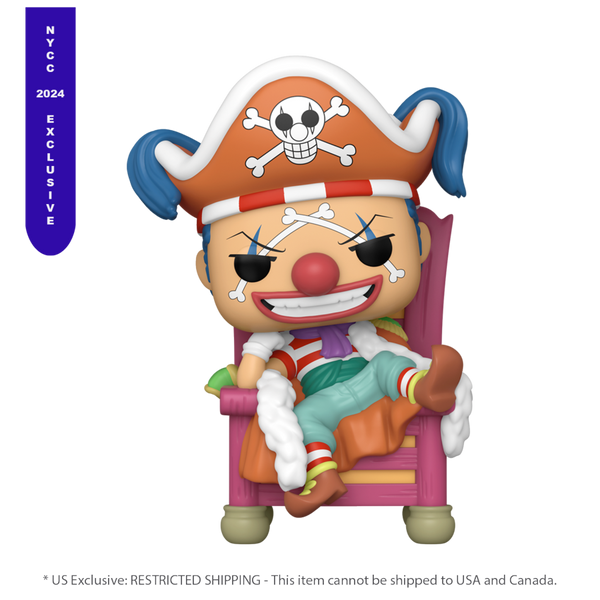 One Piece - Buggy the Clown (on Throne) NYCC 2024 Exclusive Pop! Deluxe [RS]