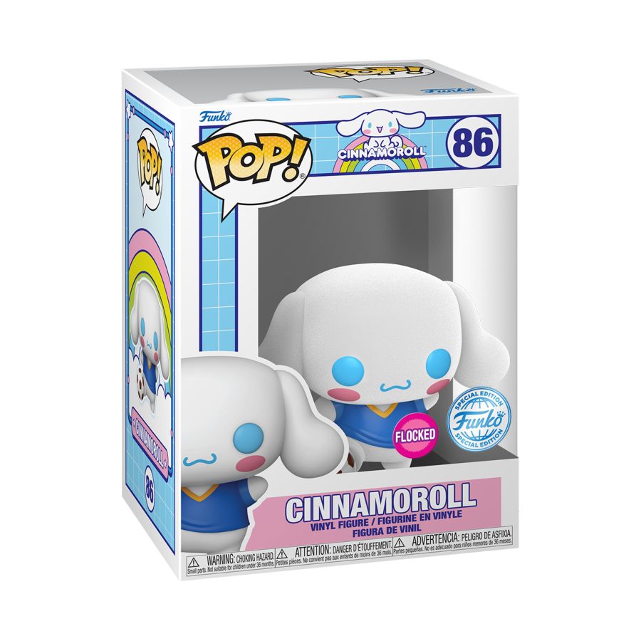 Sanrio - Cinnamoroll (with Soccer Ball) US Exclusive Flocked Pop! Vinyl [RS]