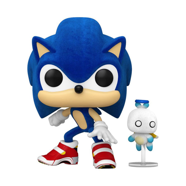 Sonic the Hedgehog: FLOCKED POP VINYL - Sonic with Hero Chau