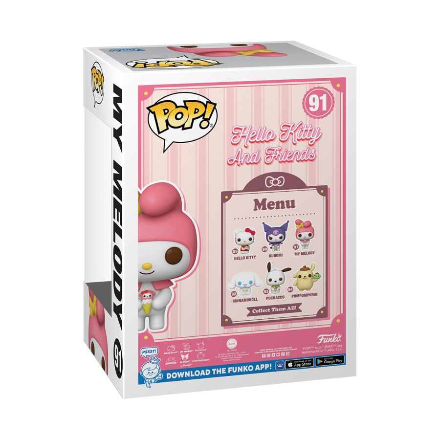 Hello Kitty - My Melody US Exclusive Glow Pop! Vinyl [RS]