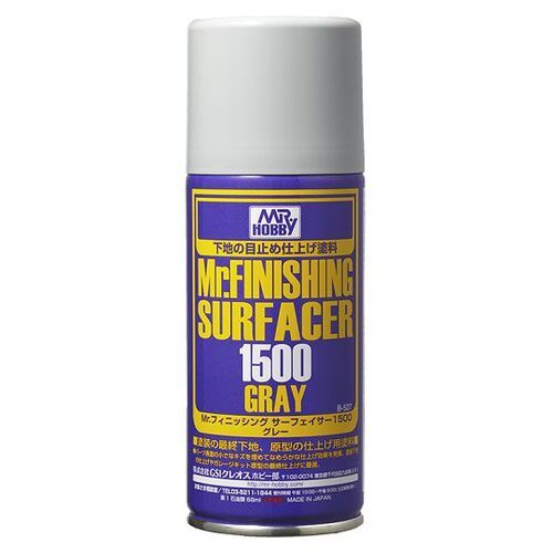 Mr Hobby Gunze Spray 170ml Finishing Surfacer 1500 Gray B527