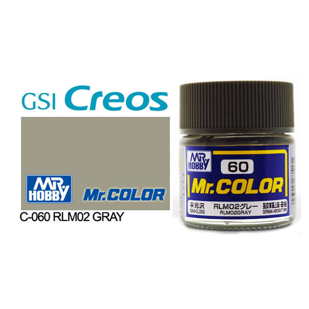 Mr Color C60 Semi Gloss RLM02 Grey German Aircraft – MegaCulture
