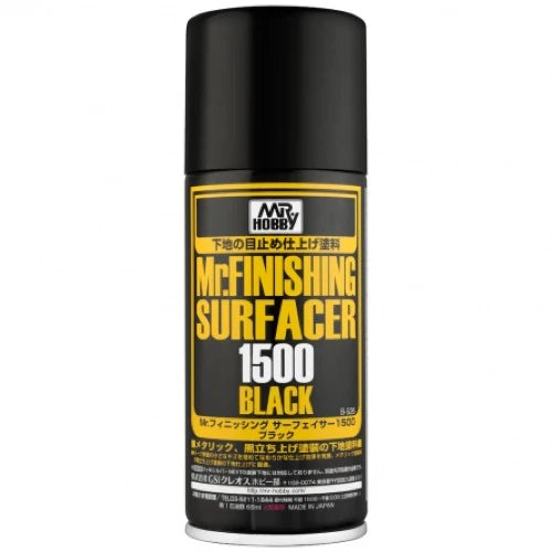 Mr Hobby (Gunze) B526 Mr Finishing Surfacer 1500 Black Spray 170ml