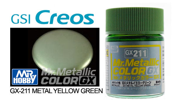 Mr Metallic Color: GX211 - GX Yellow Green