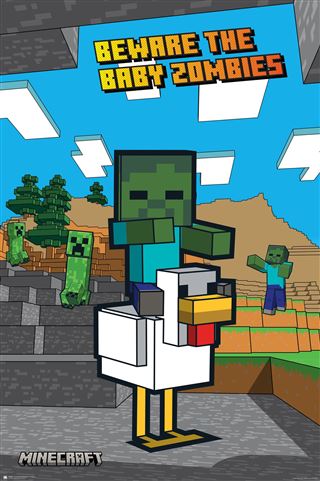 Minecraft: POSTER - Chicken Jockey