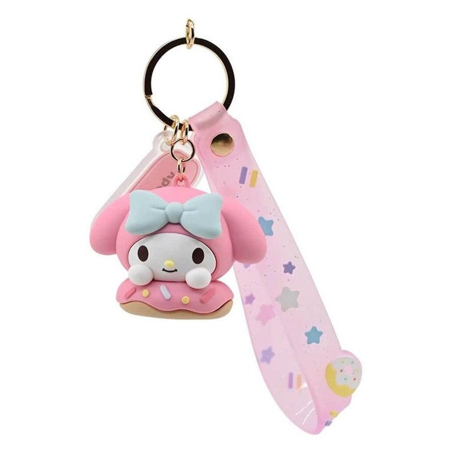 Hello Kitty and Friends My Melody Donut Keychain with Hand Strap