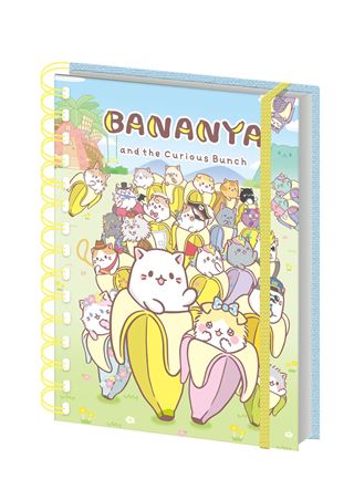 Bananya - The Curious Bunch -A5 Wiro Notebook
