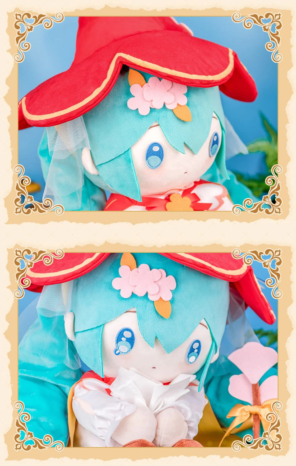 Hatsune Miku - plush with exchangeable expressions