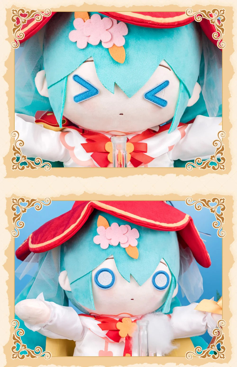 Hatsune Miku - plush with exchangeable expressions