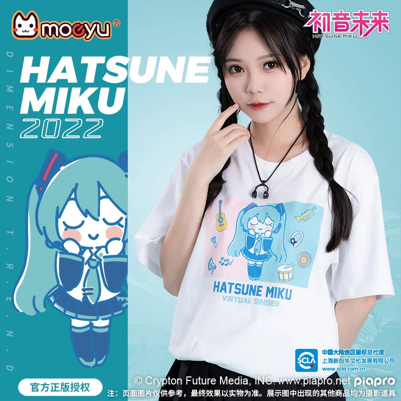 Moeyu - Hatsune Miku 2022 Summer T-Shirt (Style A) - XXXL