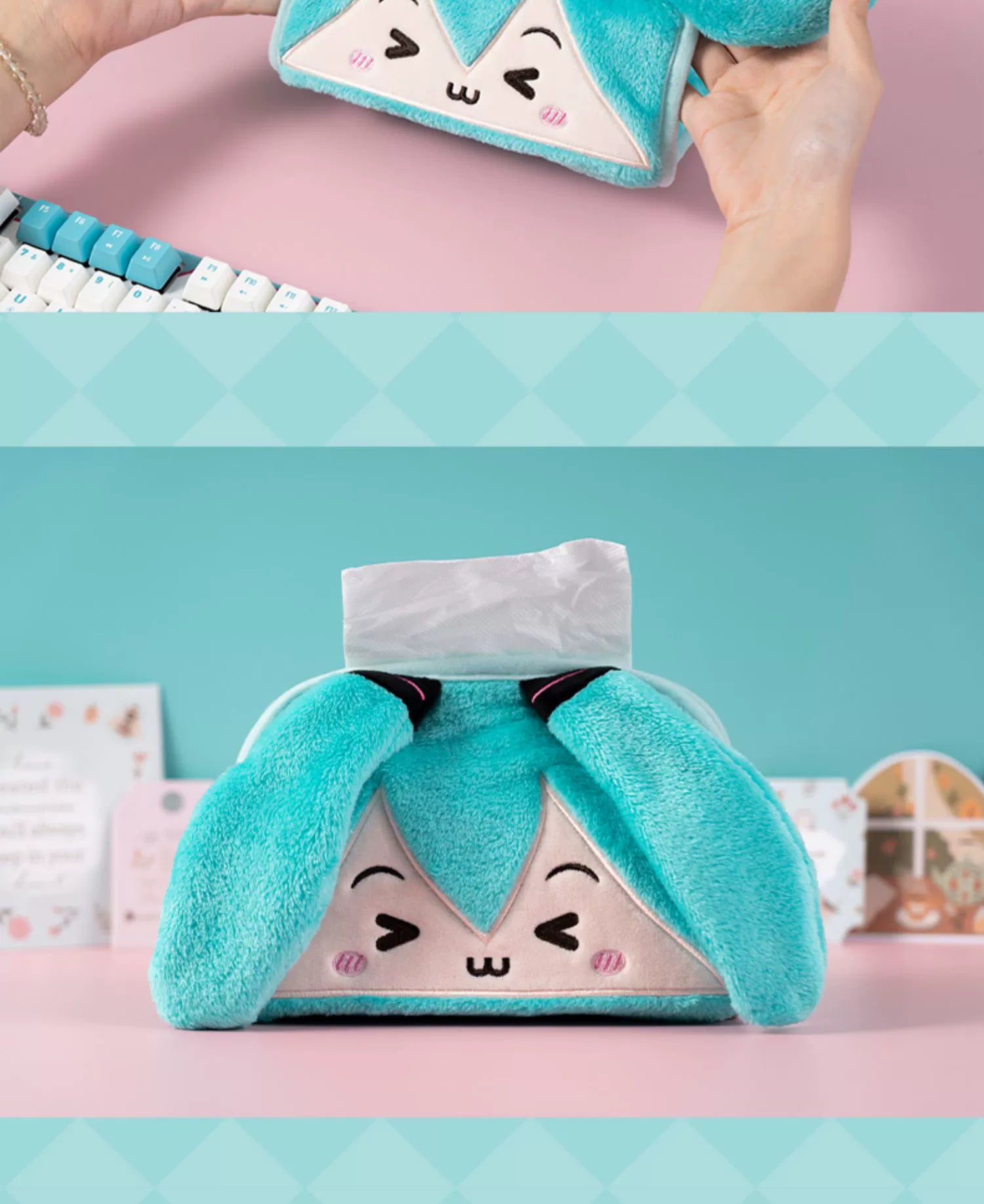 Moeyu Hatsune Miku Wink Tissue Box