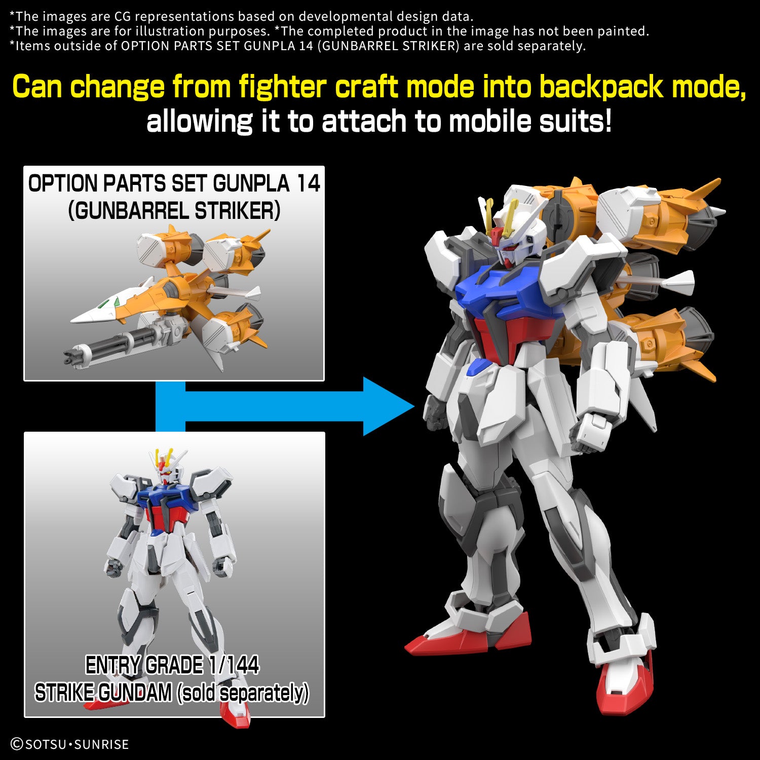 PRE ORDER - OPTION PARTS SET GUNPLA 14 (GUNBARREL STRIKER)