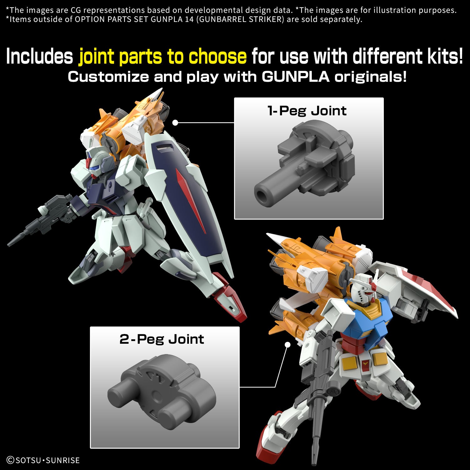 PRE ORDER - OPTION PARTS SET GUNPLA 14 (GUNBARREL STRIKER)