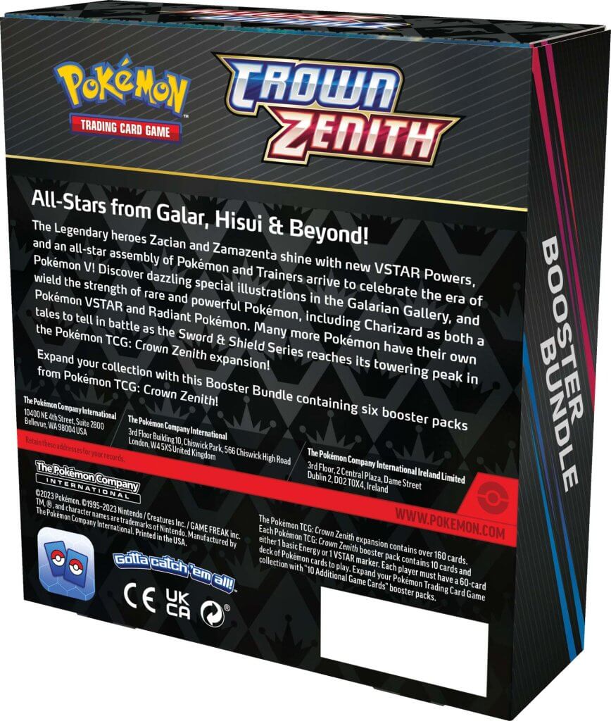 POKÉMON TCG Crown Zenith Booster Bundle