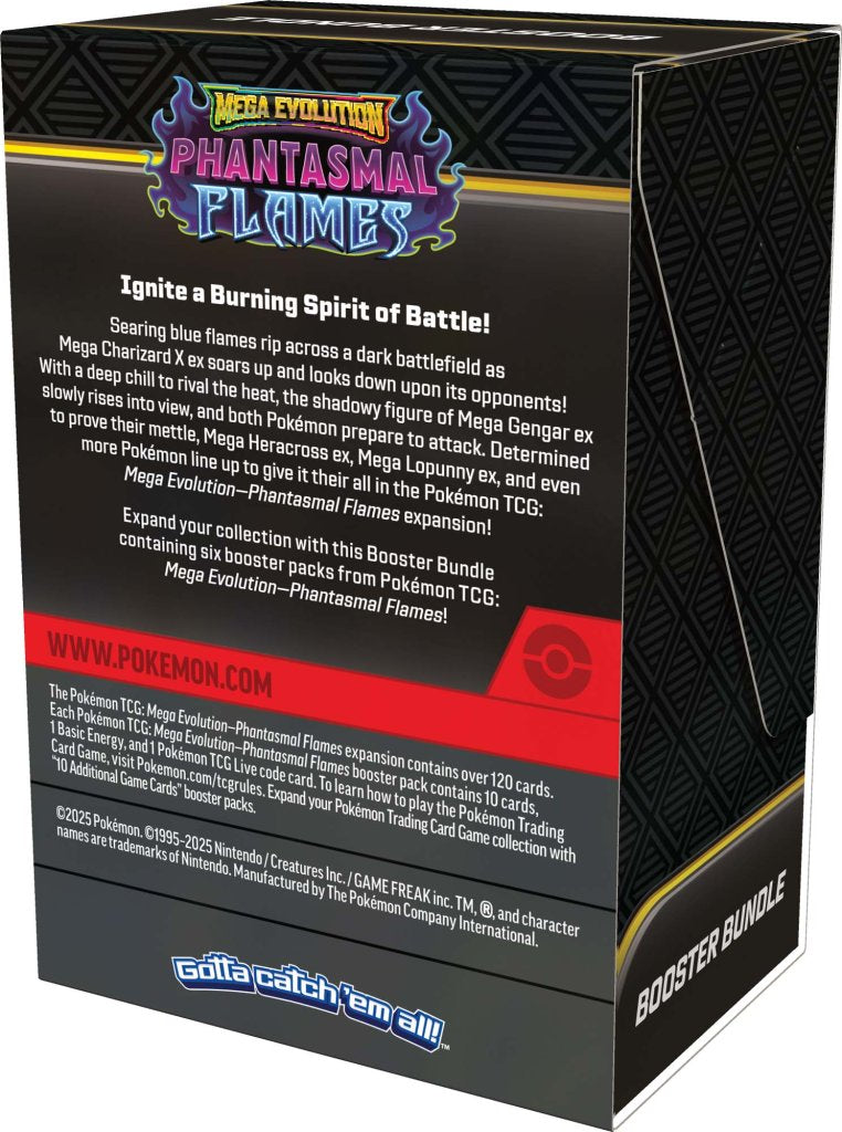 Pokemon: TCG - Mega Evolution - Phantasmal Flames Booster Bundle