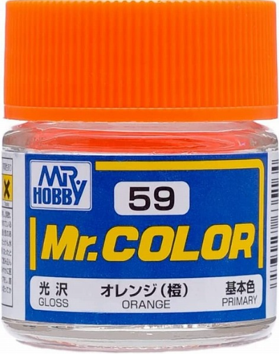 Mr. Color C59 Gloss Orange Primary 10ml Bottle