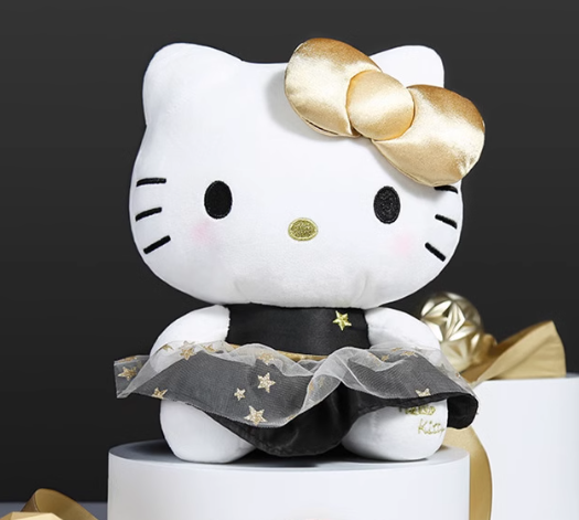 Sanrio Hello Kitty Plushie (Black Gold Ver.)