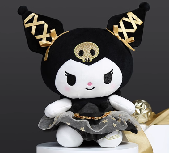 Sanrio Kuromi Plushie (Black Gold Ver.)