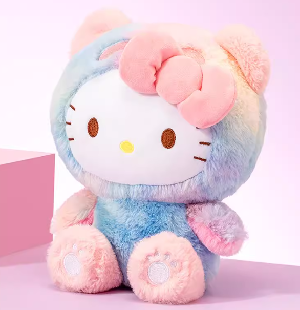 Sanrio hello kitty (panda outflit) Rainbow color