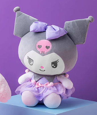 Sanrio Kuromi Plushie with baku tutu dress