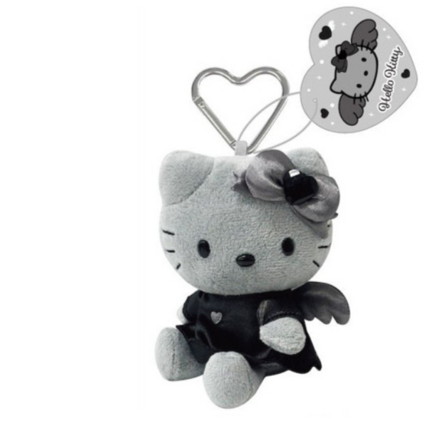Hello Kitty: PLUSH KEYCHAIN - Grey Angel