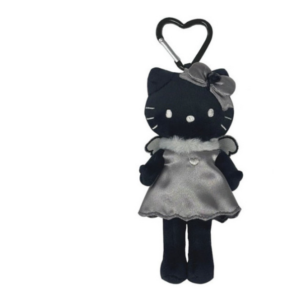 Hello Kitty: PLUSH KEYCHAIN - Style-Up Black