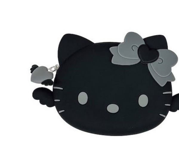 Hello Kitty: SILICONE POUCH - Black Angel