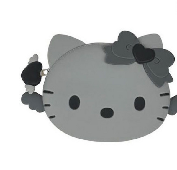 Hello Kitty: SILICONE POUCH - Grey Angel
