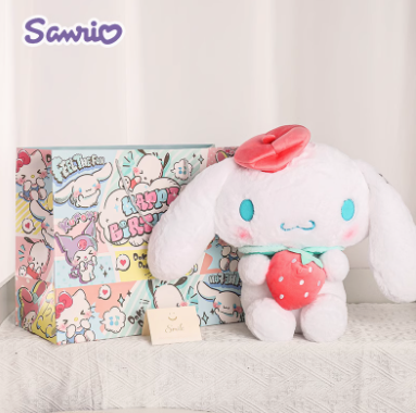 E-Strong Sanrio Plush - Cinnamoroll with strawberry 40cm