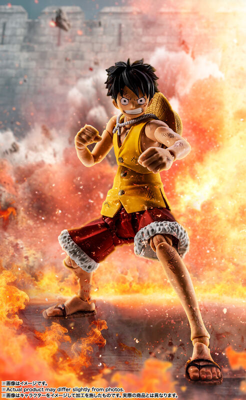 PRE ORDER One Piece: S.H.FIGUARTS - Monkey D Luffy (Summit War Of Marineford)