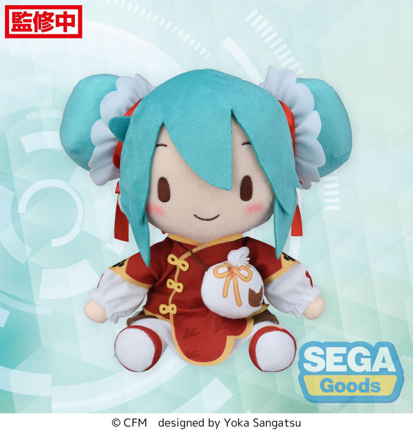 PRE ORDER Hatsune Miku: FUWA PETIT M SIZE PLUSH - Miku Going Out Series (Chinatown Version)