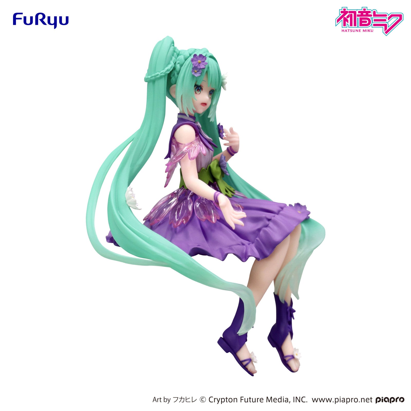 PRE ORDER Hatsune Miku: NOODLE STOPPER FIGURE - Flower Fairy Cosmos (Purple Color Version)