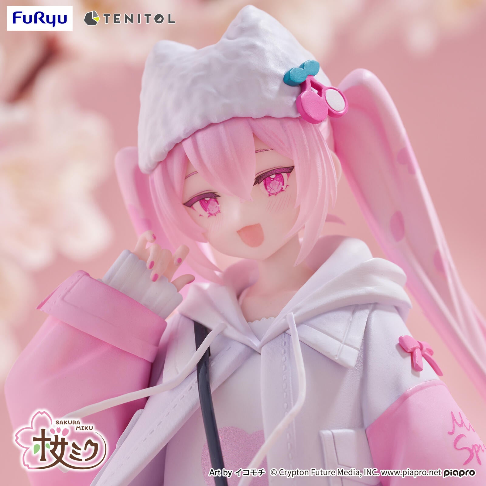 PRE ORDER Hatsune Miku: TENITOL PETIT FIGURE - Sakura Miku (Cool Style)