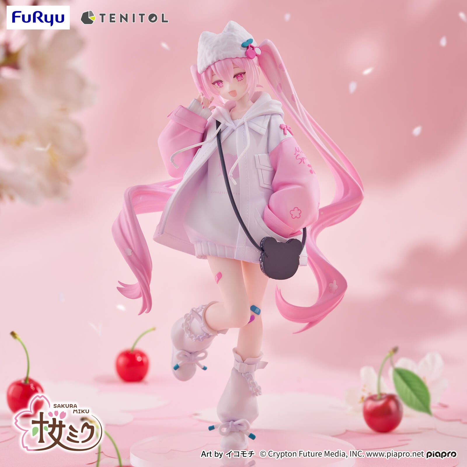 PRE ORDER Hatsune Miku: TENITOL PETIT FIGURE - Sakura Miku (Cool Style)