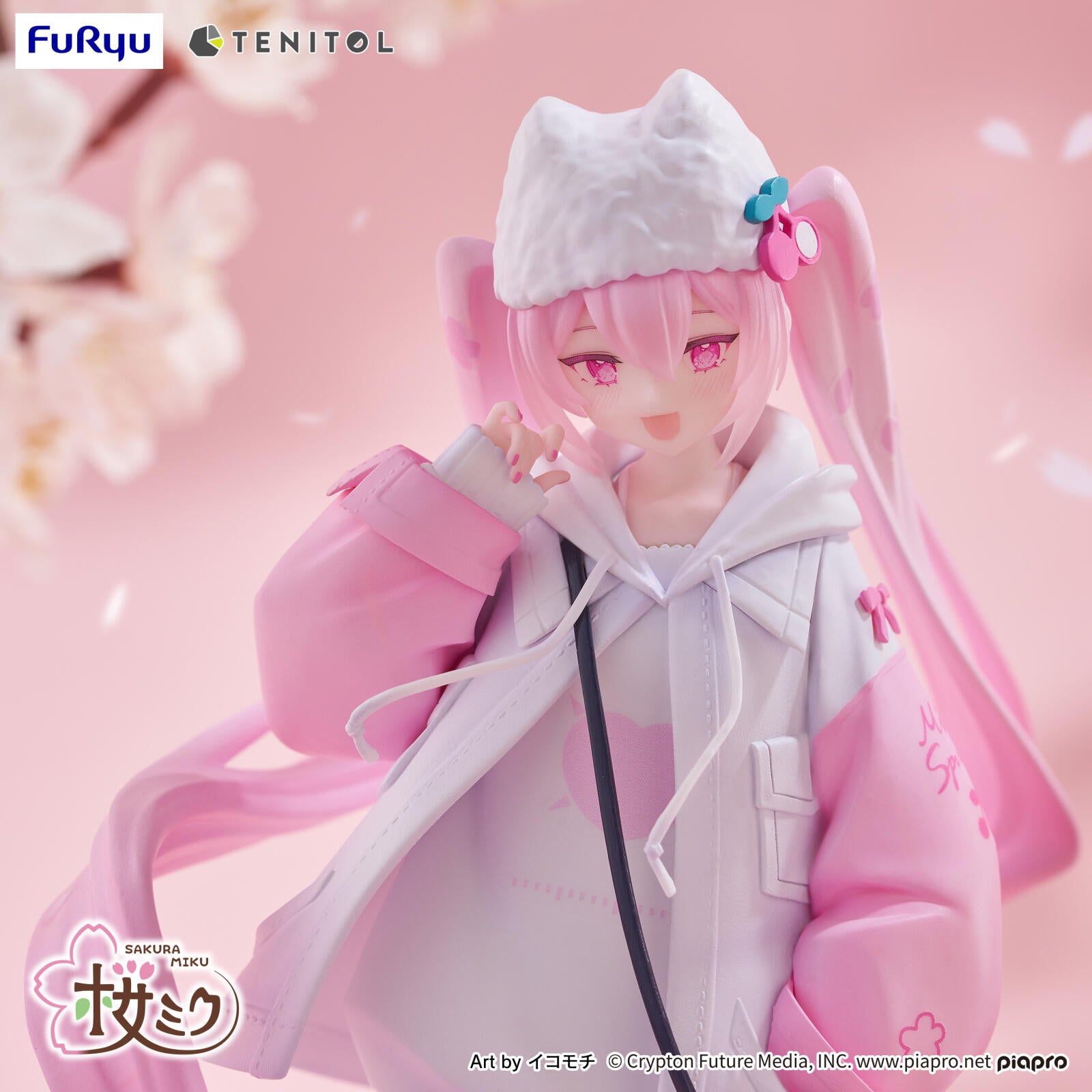 PRE ORDER Hatsune Miku: TENITOL PETIT FIGURE - Sakura Miku (Cool Style)