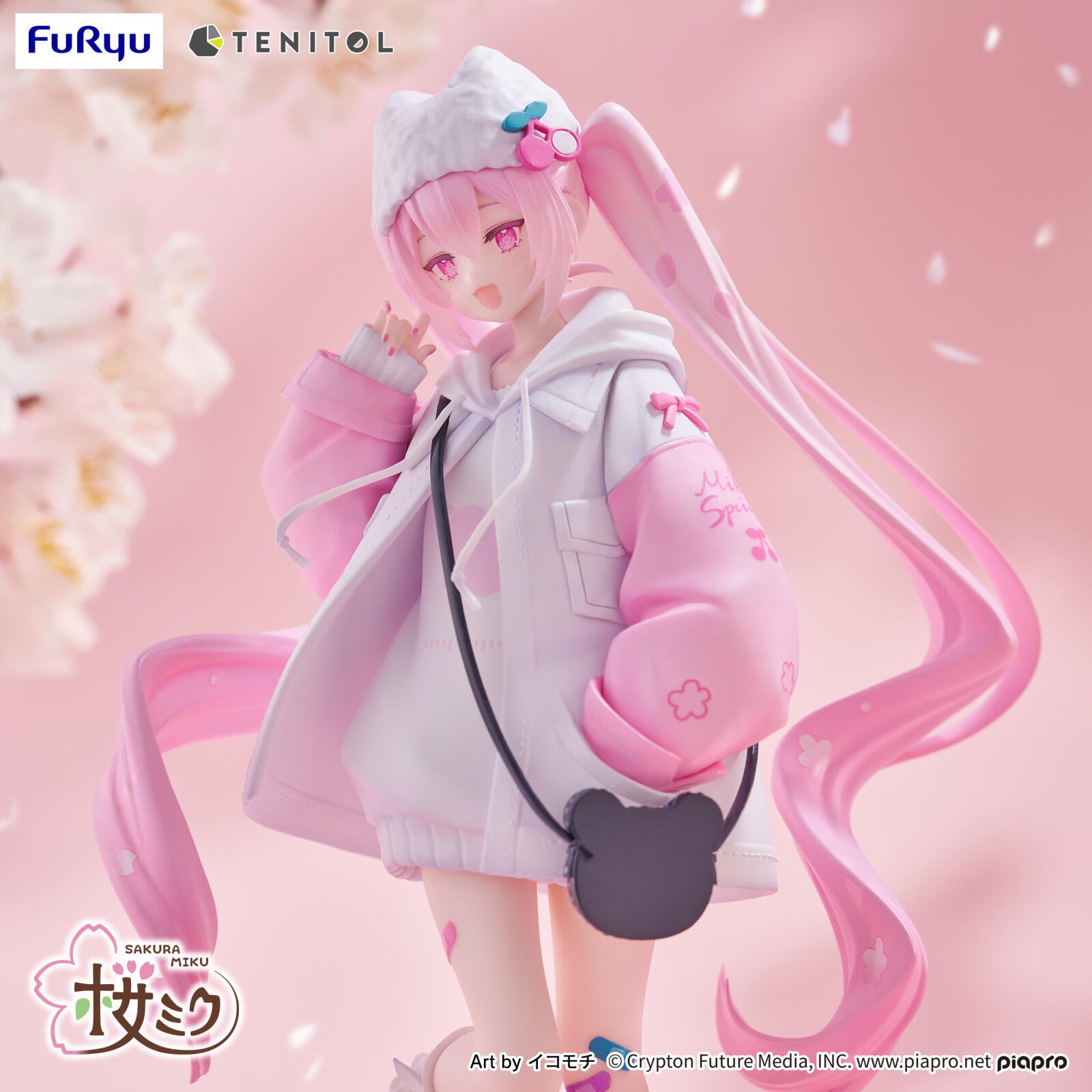 PRE ORDER Hatsune Miku: TENITOL PETIT FIGURE - Sakura Miku (Cool Style)