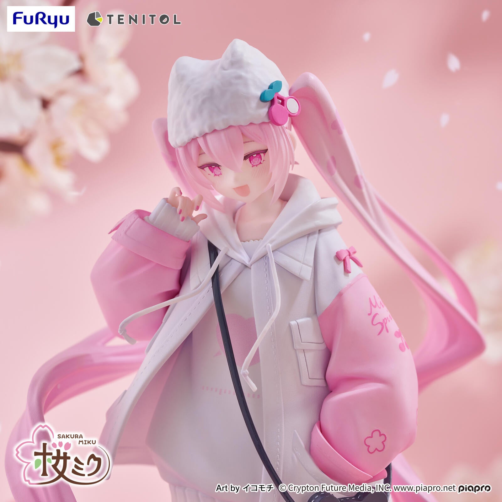 PRE ORDER Hatsune Miku: TENITOL PETIT FIGURE - Sakura Miku (Cool Style)