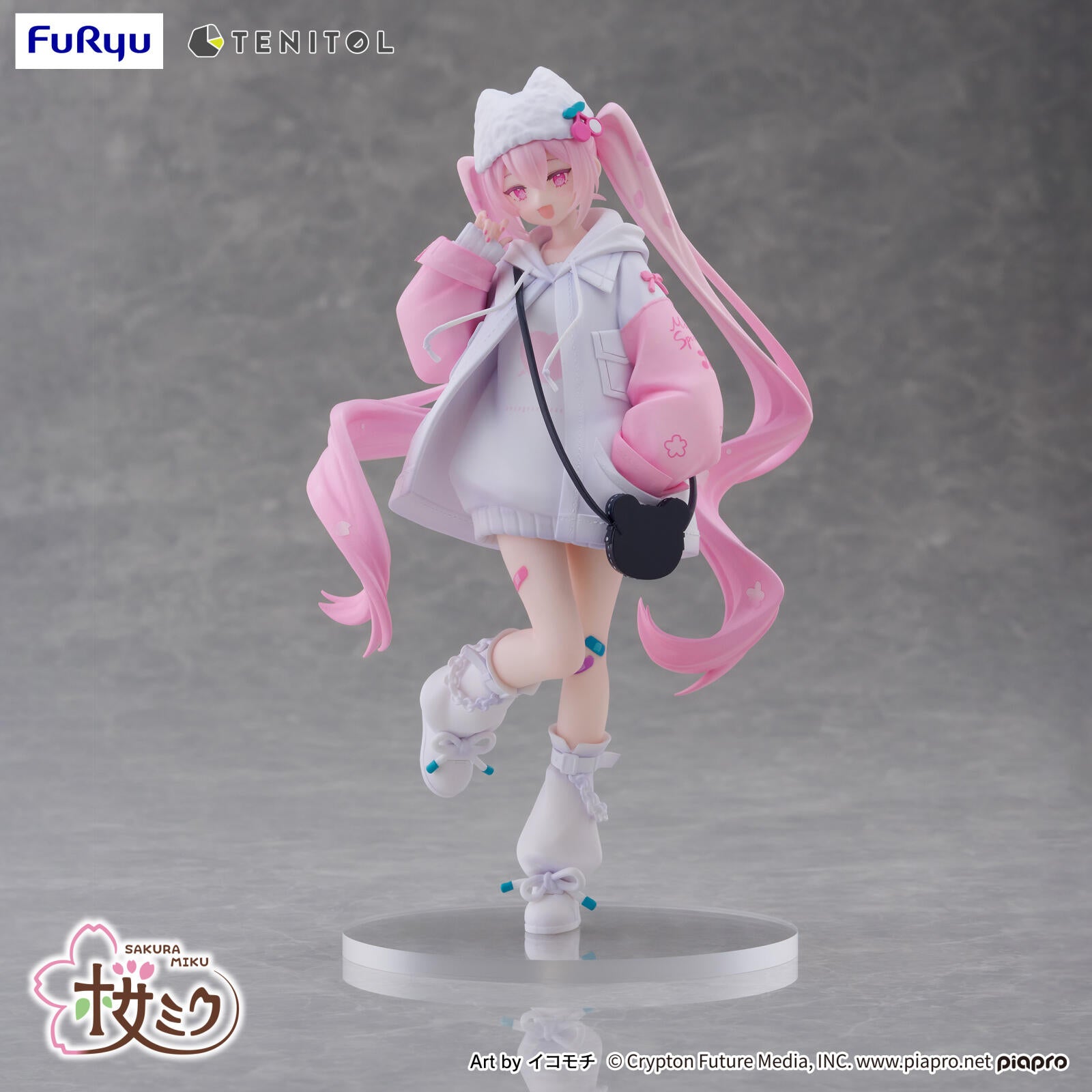PRE ORDER Hatsune Miku: TENITOL PETIT FIGURE - Sakura Miku (Cool Style)