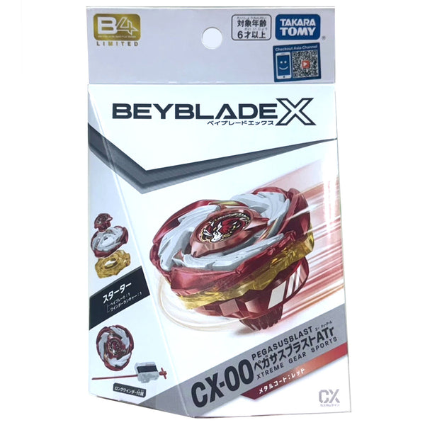 TAKARA TOMY Beyblade X Starter Pegasus Blast ATr CX-00 [Metal Coat Red]