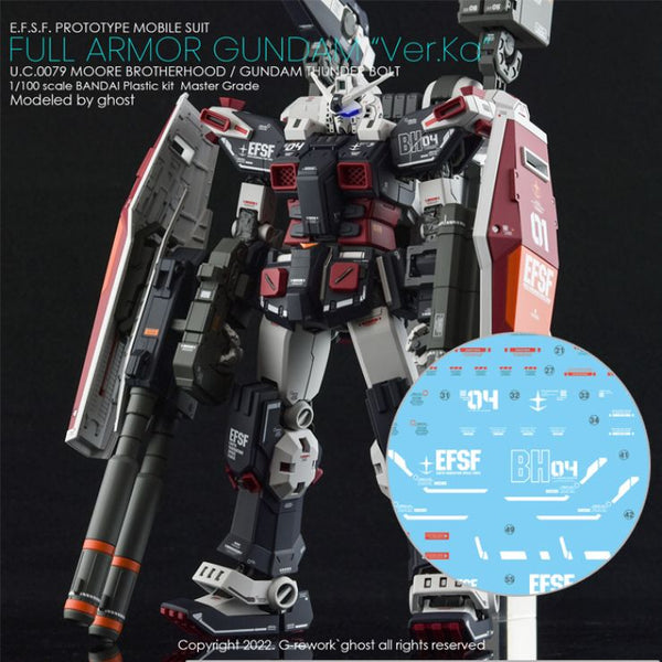 G-REWORK Decal M193 MG Full Armor Gundam Ver.Ka