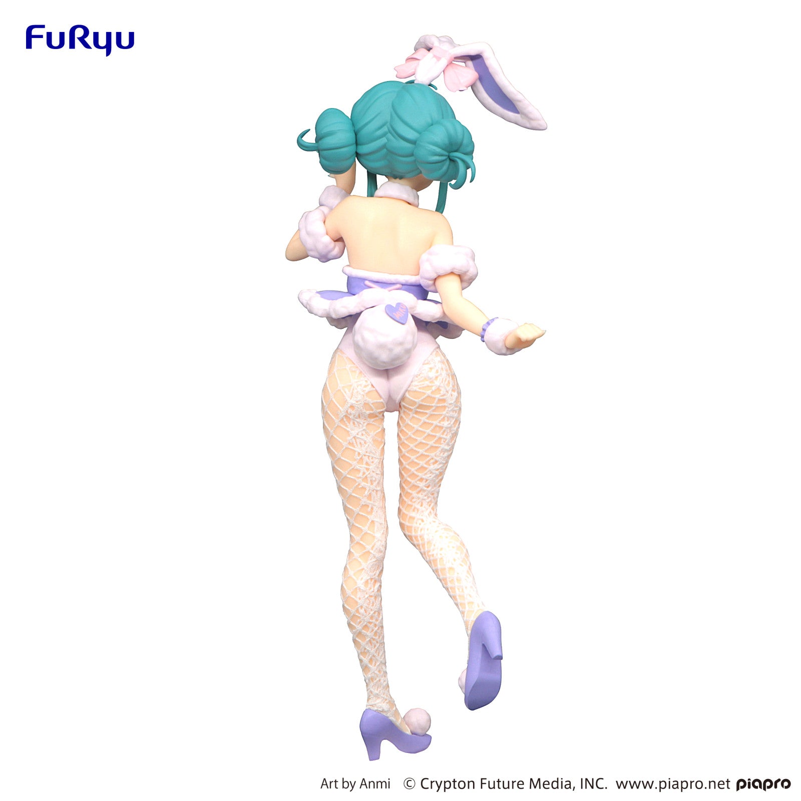 Vocaloid Characters: BICUTE BUNNY FIGURE - Hatsune Miku White Rabbit Purple Color Version