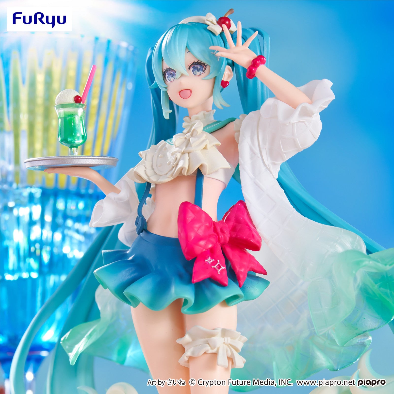 Vocaloid Characters: EXCEED CREATIVE FIGURE - Hatsune Miku SWEET SWEETS SERIES Melon Soda Float