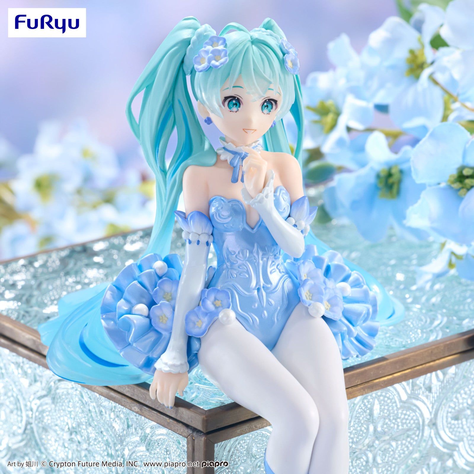 PRE ORDER Hatsune Miku: NOODLE STOPPER FIGURE - Flower Fairy Nemophila (Pale Blue Colour Version)