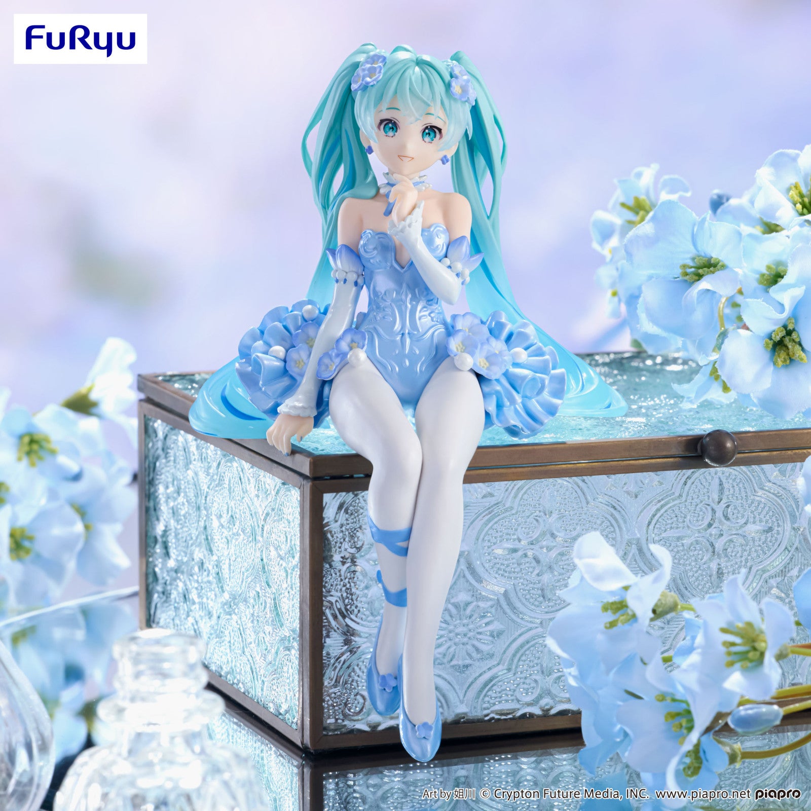 PRE ORDER Hatsune Miku: NOODLE STOPPER FIGURE - Flower Fairy Nemophila (Pale Blue Colour Version)