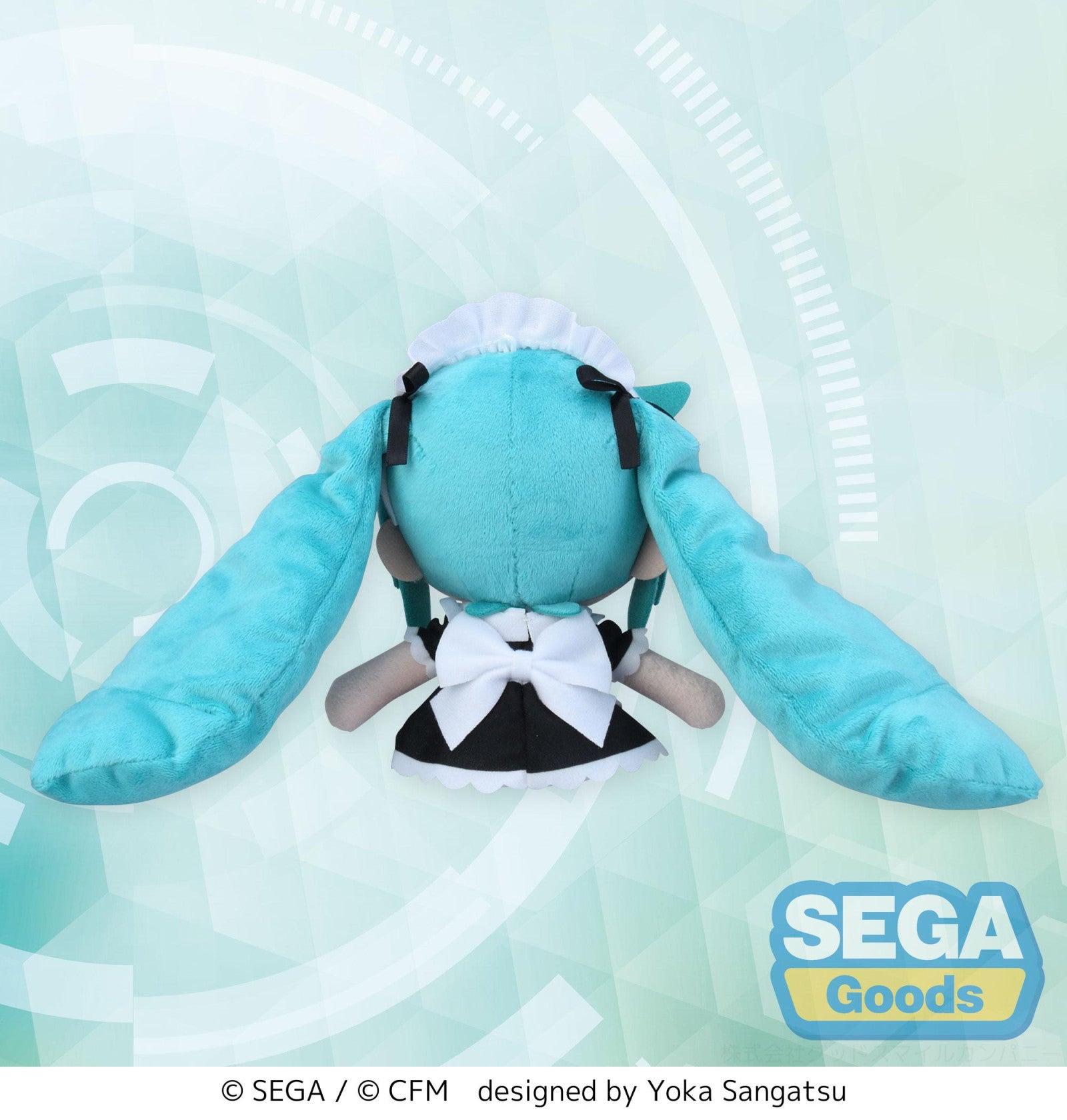 PRE ORDER Hatsune Miku Project DIVA Arcade Future Tone: FUWA PETIT MINI PLUSH - Hatsune Miku (Maid Version)
