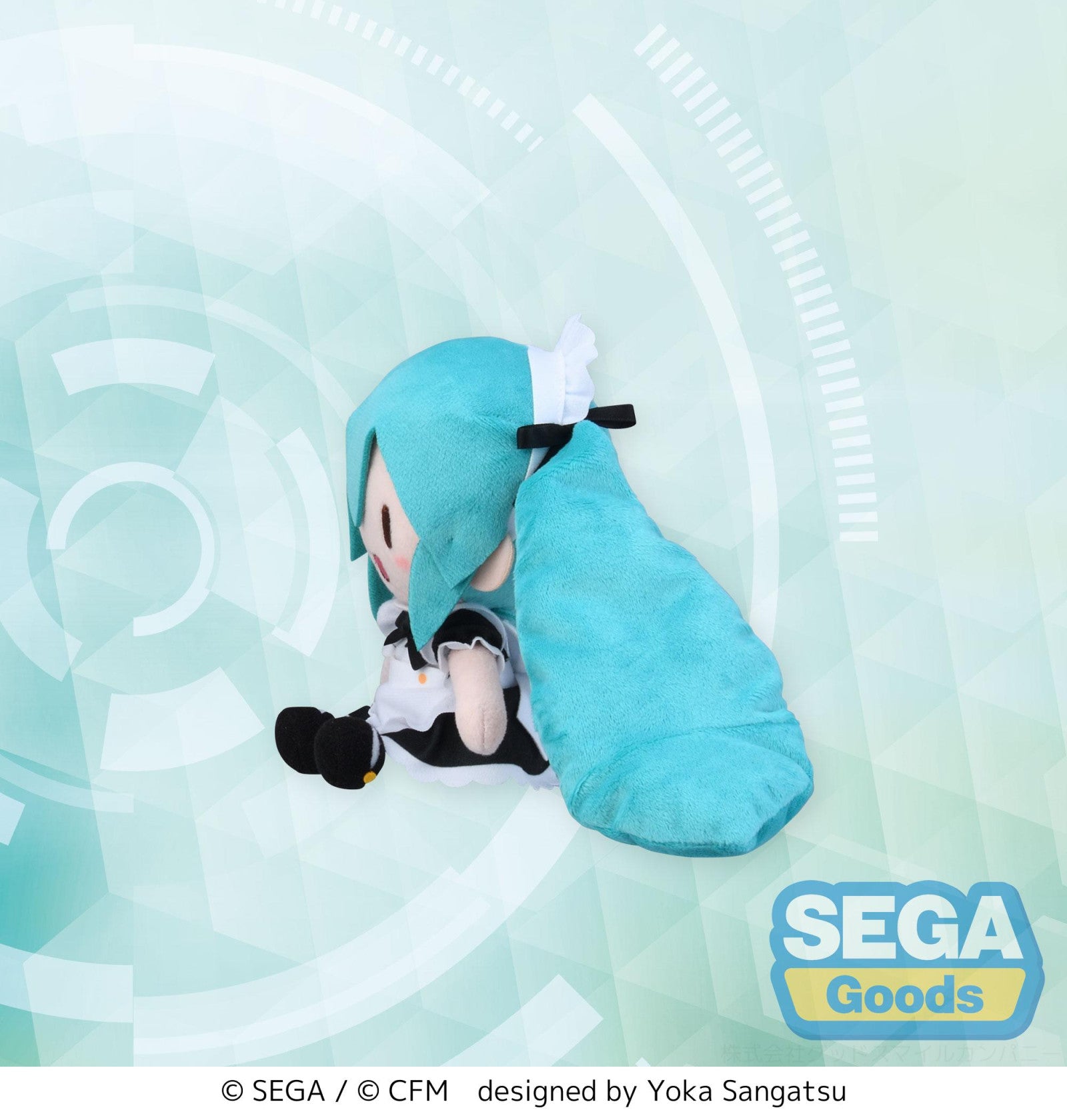 PRE ORDER Hatsune Miku Project DIVA Arcade Future Tone: FUWA PETIT MINI PLUSH - Hatsune Miku (Maid Version)