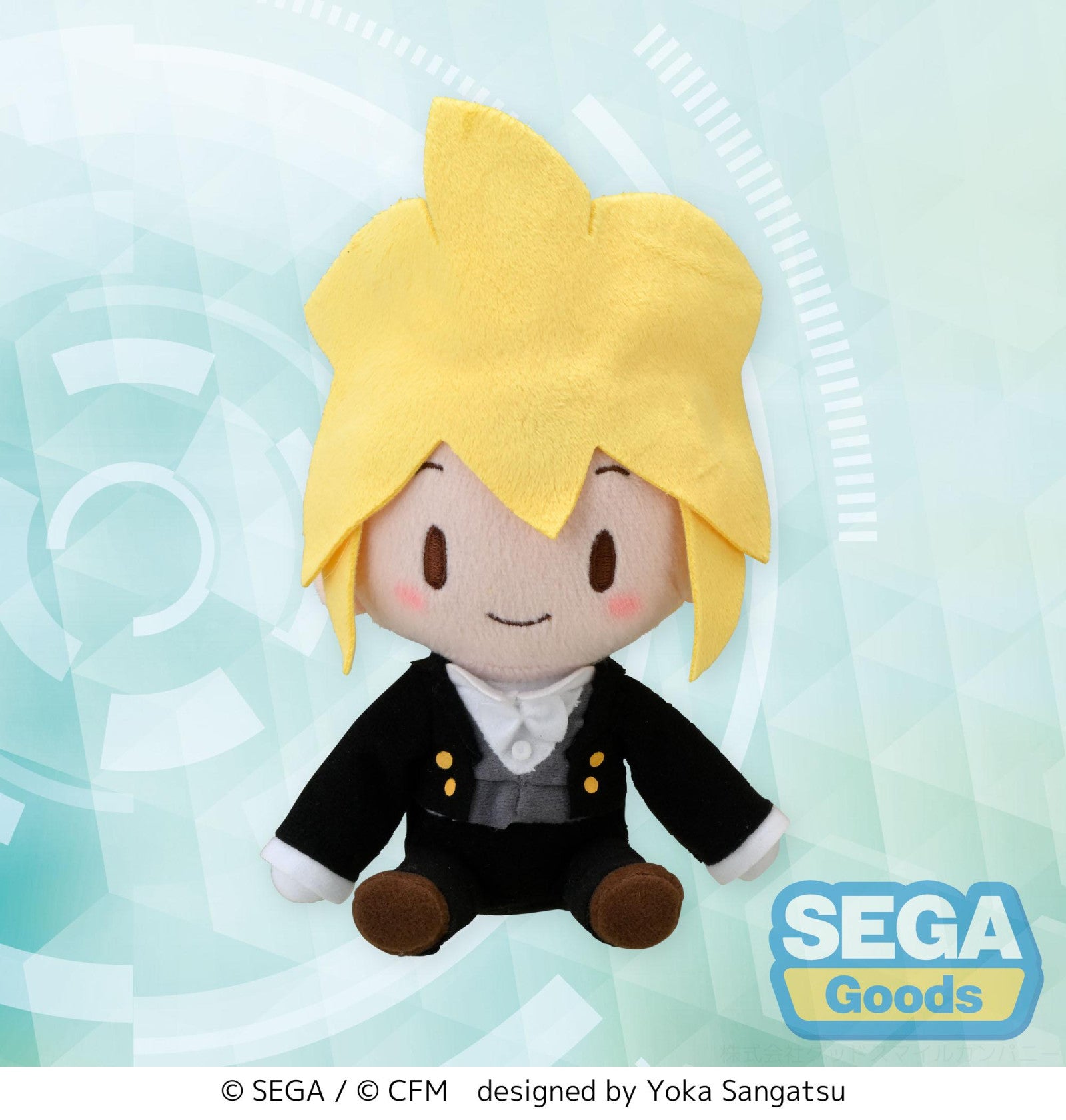 PRE ORDER Hatsune Miku Project DIVA Arcade Future Tone: FUWA PETIT MINI PLUSH - Kagamine Len (Butler Version)