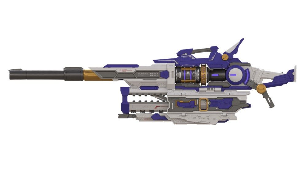 Heavy-Duty Blast Electromagnetic Rail Gun - Model Kit (Purple Version)