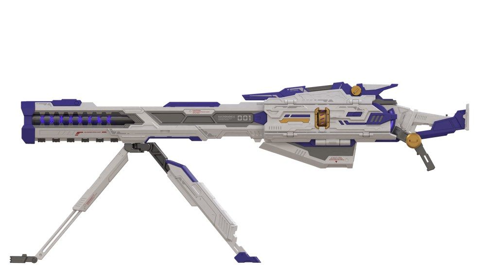 Heavy-Duty Blast Electromagnetic Rail Gun - Model Kit (Purple Version)